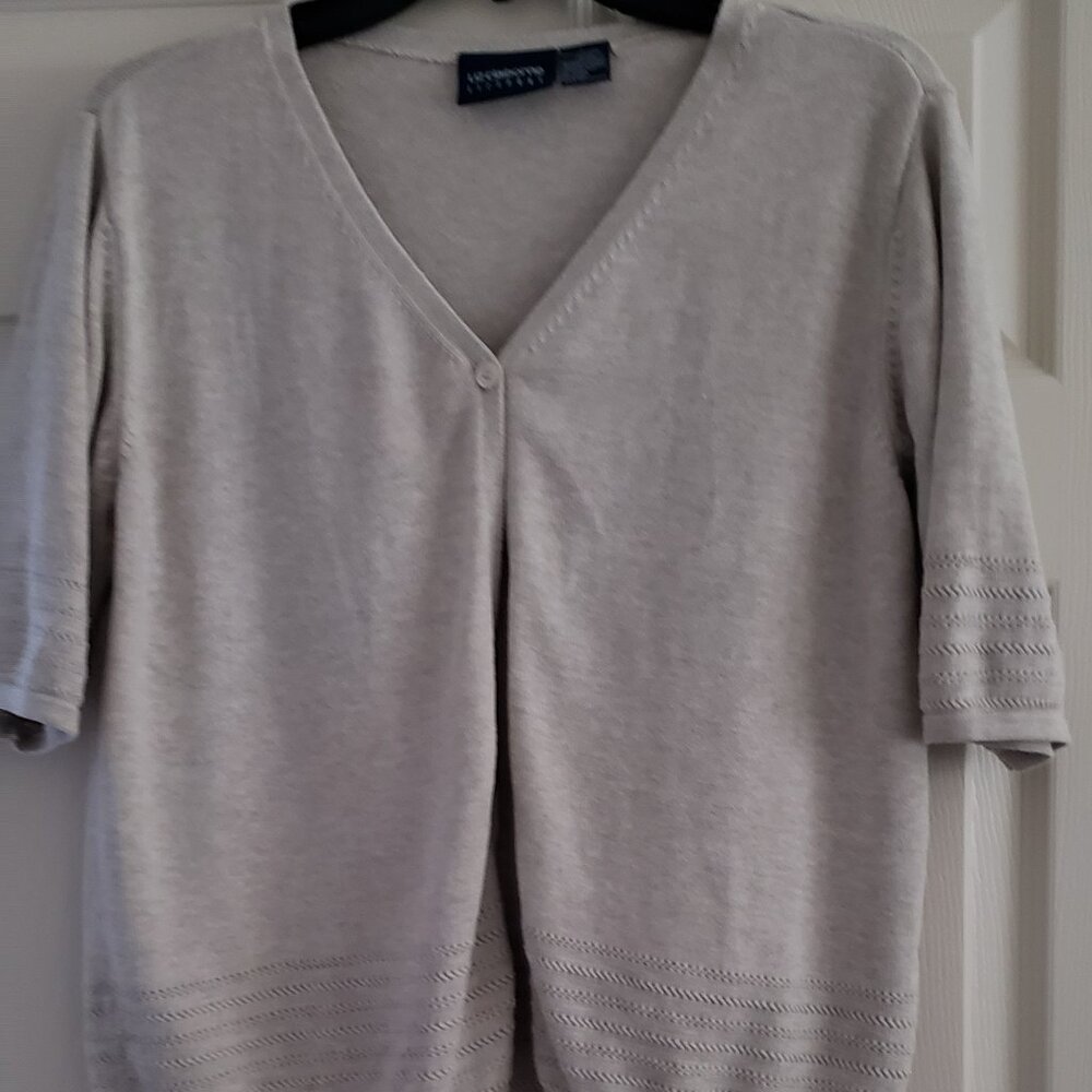 Liz Claiborne short sleeve cardigan sweater